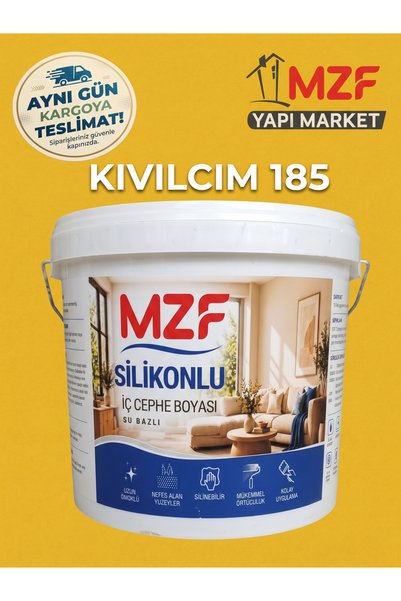 MZF Silikonlu Silinebilir Su Bazlı İç Cephe DUVAR Boyası SARI DUVAR BOYASI