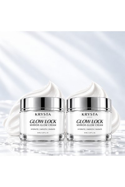 Glow Lock Mirror-Glow Cream 2'li Avantaj Seti | Yoğun Nemlendirici ve Işıltı Veren Yüz Kremi 2x50 ml