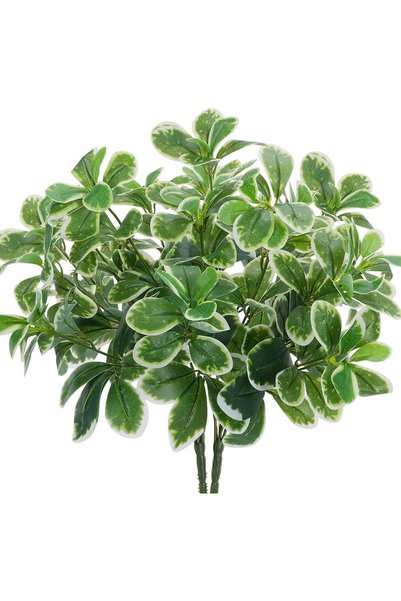 Generic قطعتان من النباتات الاصطناعية، شجيرات شيفليرا حريرية بملمس حقيقي، نبا...
