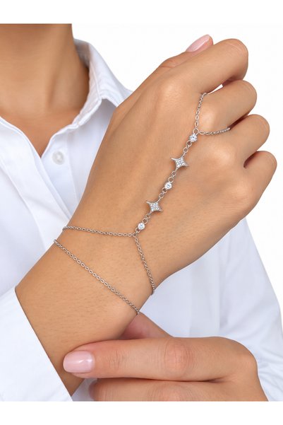 Ressia Row of Star of the North and Solitaire Zircon Stones Shahmeran