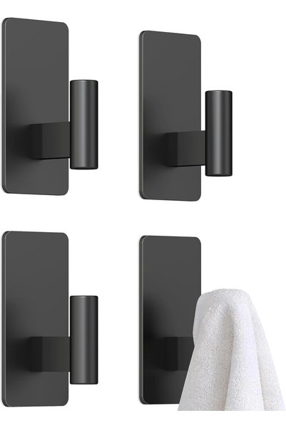 Generic Adhesive Towel Hooks,Wall Hooks Adhesive for Hanging Coat, Towel, Rob...