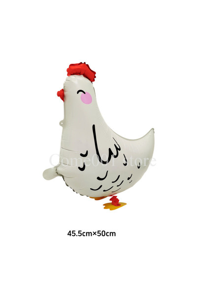 Choice Other Walking White hen Cute Farm Animal Walking Foil Ballons Chicken ...