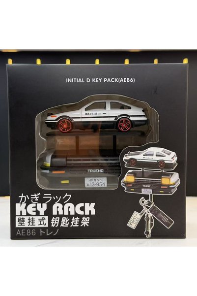 Choice مع علبة، حامل مفاتيح إبداعي بتصميم سيارة Initial D AE86، مزخرف للسيارة...