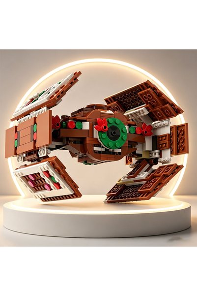 Choice MOC 02 MOC Gingerbread AT-ST BT-1 Millennium Building Blocks Falcon Sn...