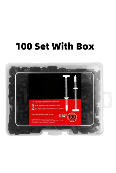Choice 100PCS With Box 10-1000pcs Universal Nylon Cable Tie Buckle Heavy Duty...
