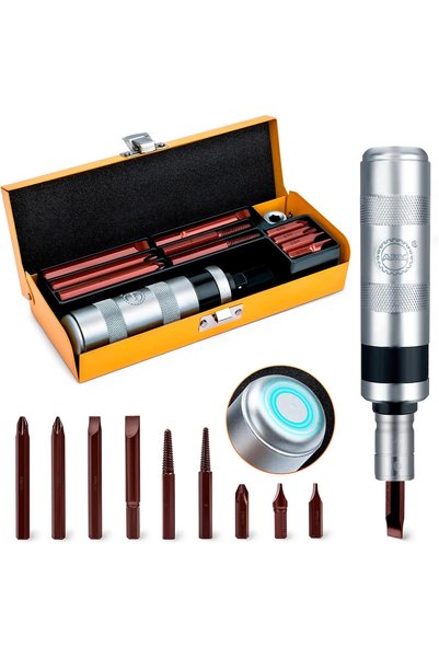 Generic Hand Manual Reversible Impact Driver Set Extractor-12 PCS Impact Scre...