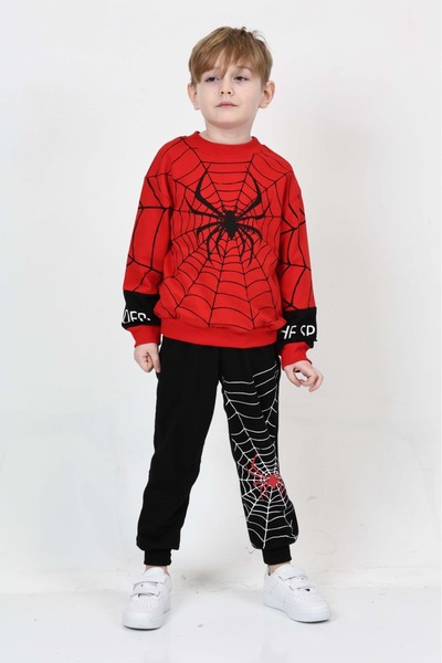 SPIDERMAN PAMUKLU 2İP MEVSİMLİK KUMAŞ ALT ÜST 2Lİ TAKIM