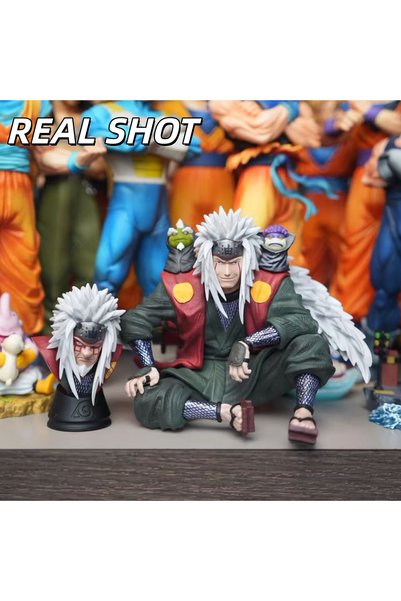 BANDAI Jiraiya-Dual head 【HY STUDIO】Jiraiya Figure Sitting Pose Shippuden Ani...