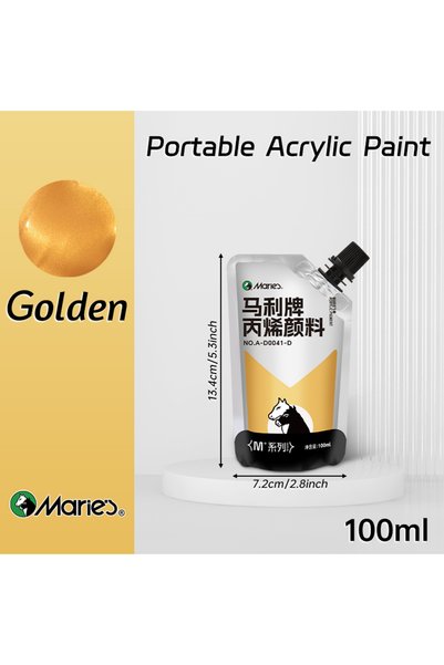 Choice Gold 100ml Marie's Acrylic Paint,Assorted Colors,Waterproof,Pigments f...