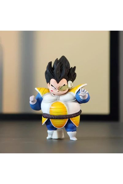 BANDAI 7.5cm Vegeta B 8 Pcs Chubby Dragon Ball Figures Set Chibi Fat Goku Veg...