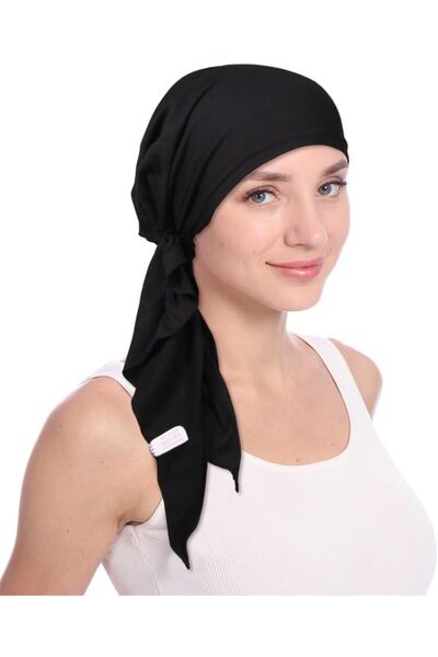 Generic وشاح رأس مربوط مسبقًا للنساء، غطاء رأس ناعم، تغطية كاملة لتساقط الشعر...