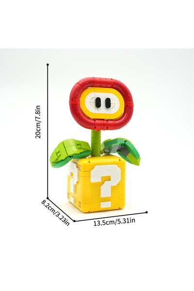 Choice no original box New Creative Flame Flower Building Blocks MOC DIY Pott...
