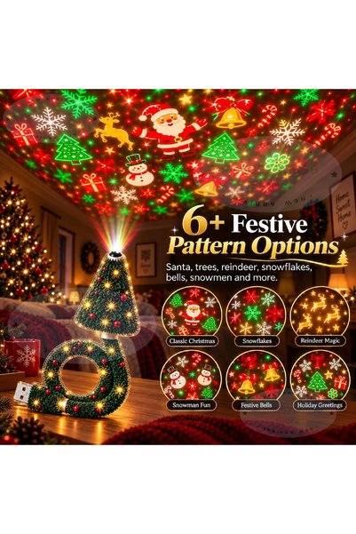 Choice No box New Christmas Light Projector Easy To Connect USB Powered Chris...