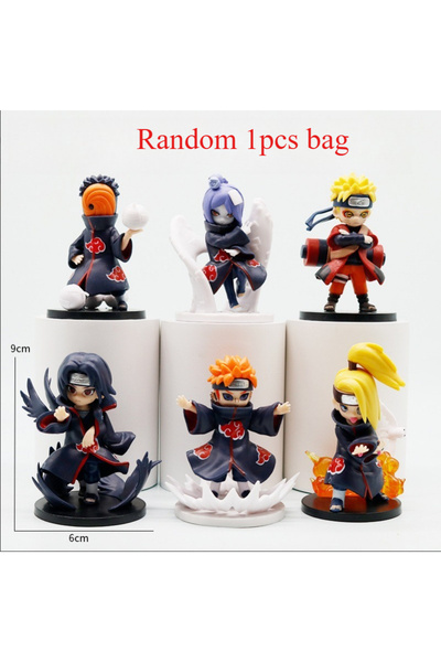 BANDAI قطعة واحدة عشوائية من مجموعة كاملة من شخصيات ناروتو الصغيرة المصنوعة ي...
