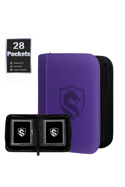 Choice PURPLE 1 Pocket-Style Toploader Binder, Which Can Hold 28 Cards or 28 ...