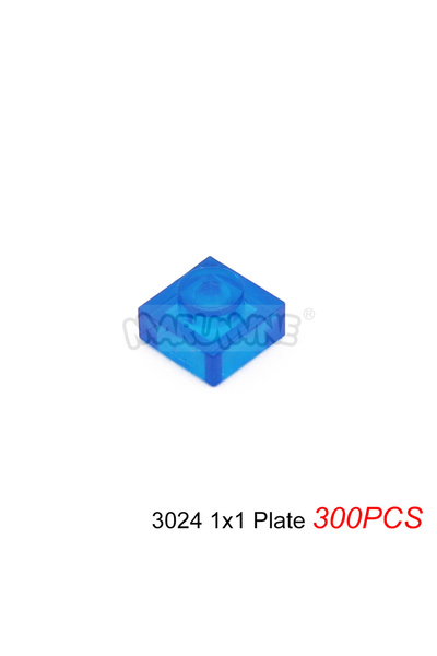 Choice 3024 Clean Blue MARUMINE Transparent MOC Building Blocks Brick Parts T...