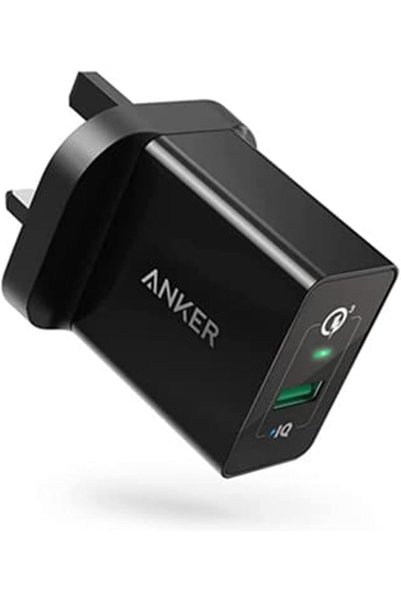Generic شاحن حائط USB من Powerport مع خاصية الشحن السريع 3.0 - أسود