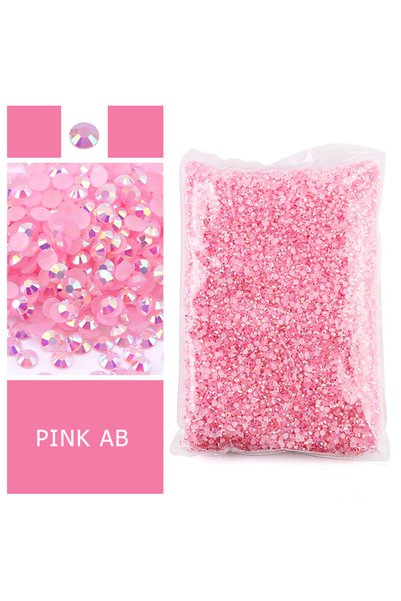 Choice 2MM 10000pcs Light Pink Bulk Wholesale Jelly Color AB Transparent AB 2...