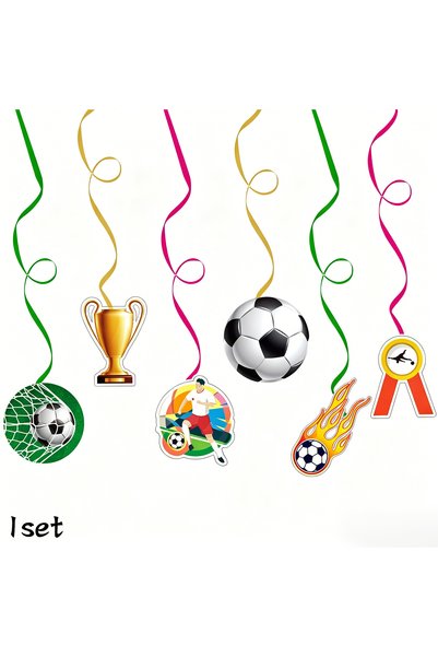 Choice As picture light green 2sets/1set Soccer Happy Birthday Banner Set Foo...