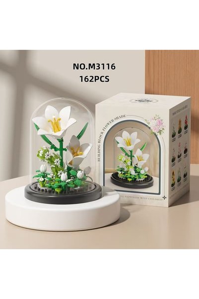 Choice M3116 9 Types of Flower Building Block Toys with Dust Covers, Cool, Ho...