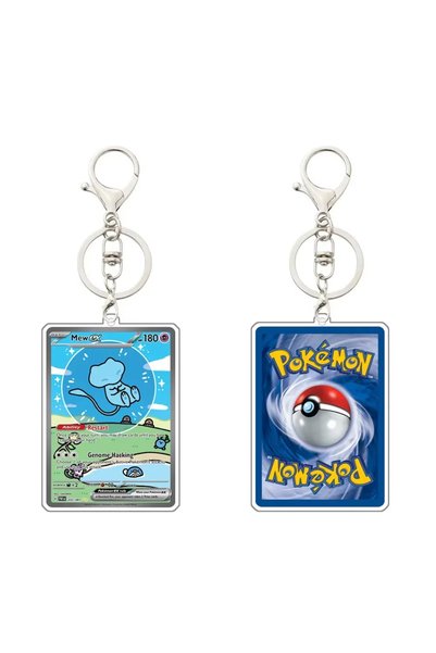 BANDAI 7 Ptcg Acrylic Keychain Special Illustration Rare Charizard Mew Venusa...