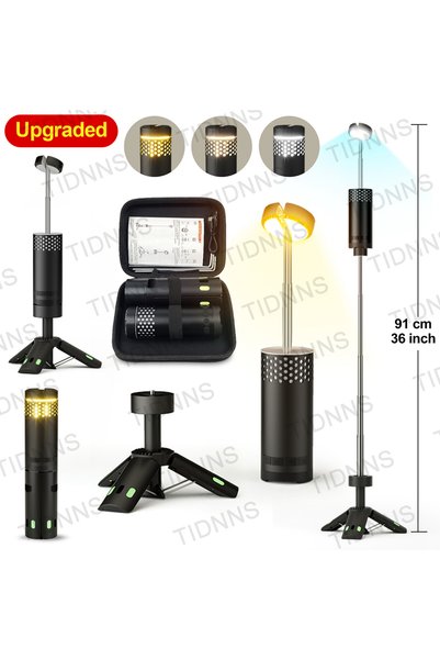 Choice Upgraded Black 10000mAh Camping Light USB Rechargeable LED Emergency L...