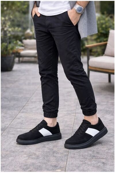 Şeker Portakalım Men's Balanced Daytime Suede Lace-Up Comfort Sports Shoes