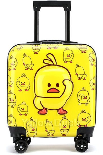 Generic Kids 3D Cartoon Rolling Luggage - Child Travel Trolley Bag, Travel Su...