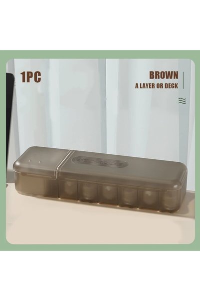 Choice Brown Cable Storage Box With 7 Compartments Organizer Charger Storage ...