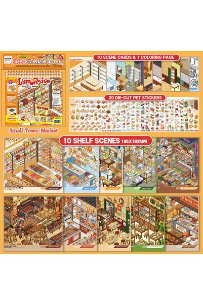 Choice zaojingtie-3.0 3D Miniature Immersive Storage Collage Handmade Sticker...