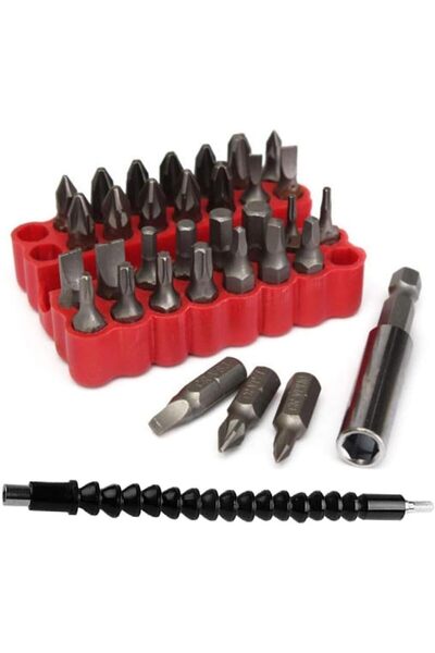 Generic Flexible Shaft Bit and 33 Pack Security Bit Set Magnetic Extension Bi...