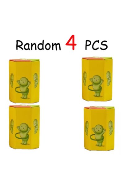 BANDAI random 4pcs Surprise Gift Fitness Exercise series multiple doll green ...