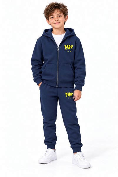 Trendy Merry Store Original Graphic Printed Navy Blue Zippered Children's Tra...
