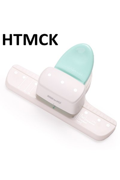 Choice 3 WHITE HTMCK Adjustable 3-Hole Paper Punch for A5 A6 A7 Size - 8 Shee...
