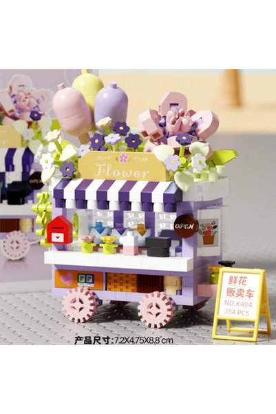 Choice miniblocks no Box 384pcs NEW DIY Selling Car Food Truck Fruit Ice Crea...