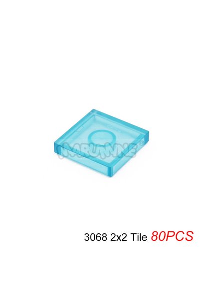 Choice 3068 Clean L-Blue MARUMINE Transparent MOC Building Blocks Brick Parts...