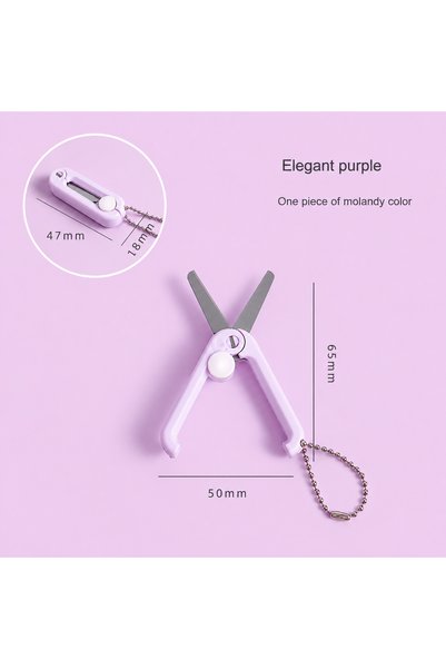 Choice Purple Creative Mini Portable Folding Scissors Morandi Simple Paper-Cu...