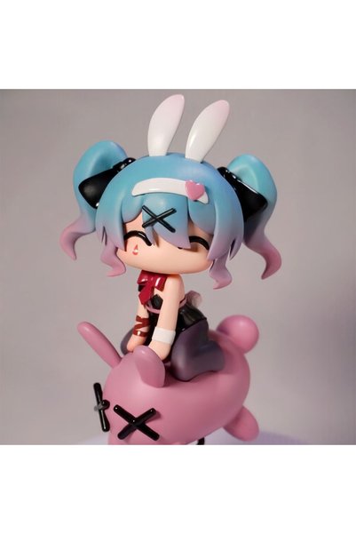 BANDAI Hatsune Miku Hatsune Miku Rabbit Hole Gk Figure Q Version Chibi Anime ...
