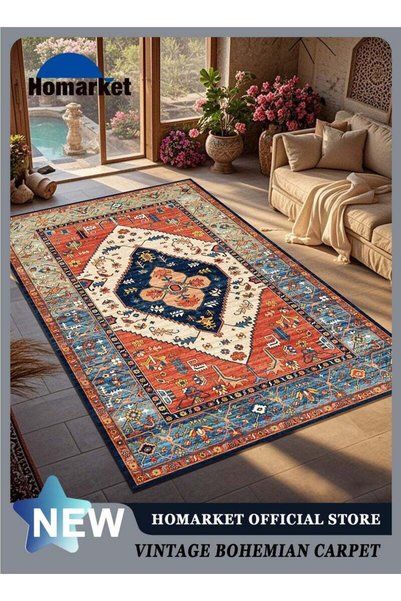 Generic Brand HomarKet Boho Rugs Living Room - 150x90CM Area Rug Machine Wash...