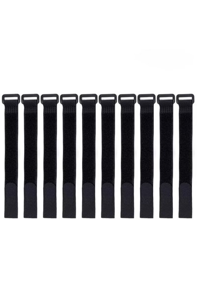 Choice 2cmx40cm 10pcs Reusable Hook and Loop Nylon Cable Ties Adjustable Wire...