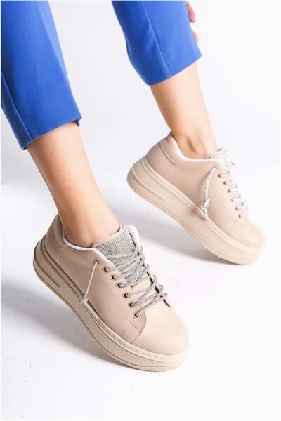 Şeker Portakalım Women's Orthopedic Stone Sole Lace-Up Sports Shoes