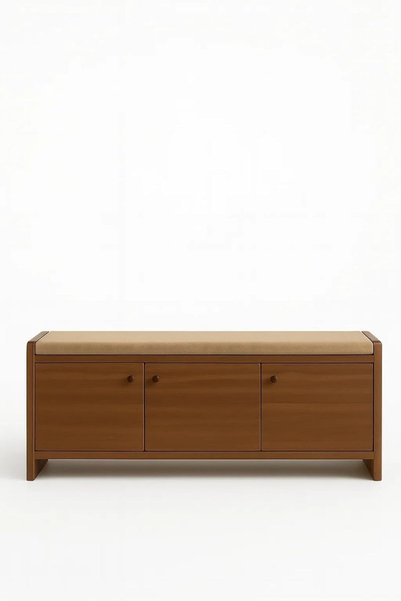 Generic Wooden TV Stand Cabinet with 3 Door Storage, Entertainment Unit, Medi...