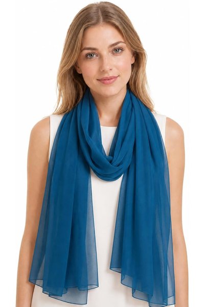 Generic for Women Lightweight Breathable Solid Color Soft Chiffon Long Fashio...