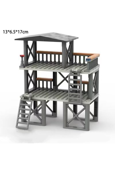 Choice Z05-32 Military WWII MOC Sentry Post War Scene Sandbag Building Block ...