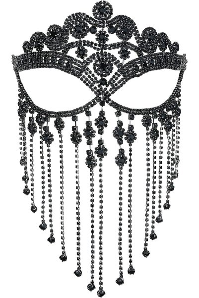 Generic Tassel Mask Chain for Women Fringe Masquerade Head Chain Rhinestone F...