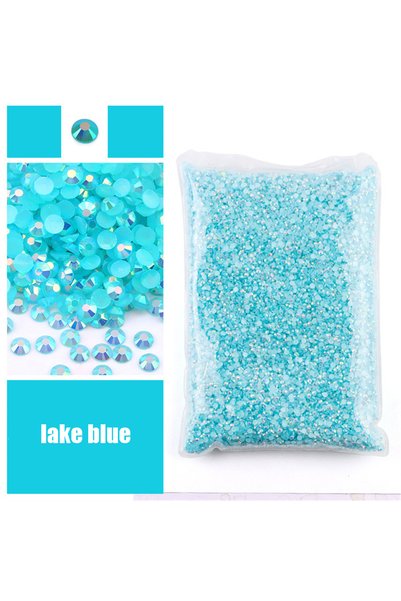 Choice 2MM 10000pcs Lake Blue Bulk Wholesale Jelly Color AB Transparent AB 2m...