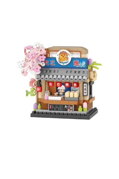 Choice No Box JM-8853 City Iandscape Building Block Scene Cafe Flower Shop Re...