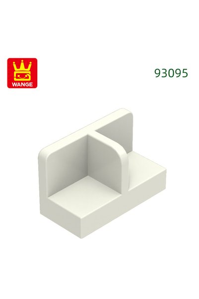 Choice about204pcs 68.White Wange 204Pcs/lot Panel 1X2X1WithRoundCorners Bloc...