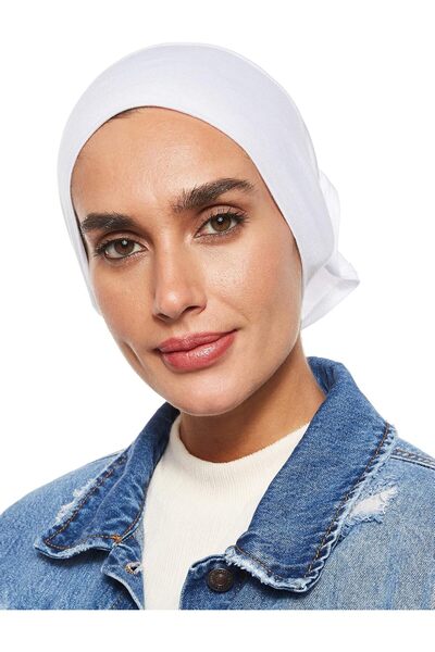 Generic حجاب نسائي، قبعة داخلية من الجيرسيه، غطاء رأس إسلامي سادة قابل للتمدد...