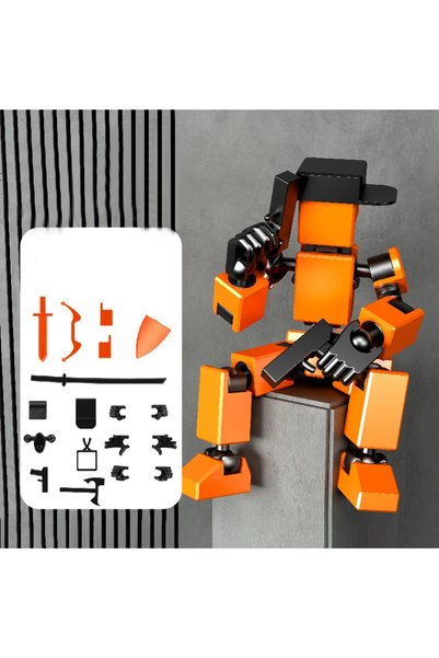 Choice Orange New 3D Printed Mannequin Dummy 13 Jointed Movable Shapeshift Ro...